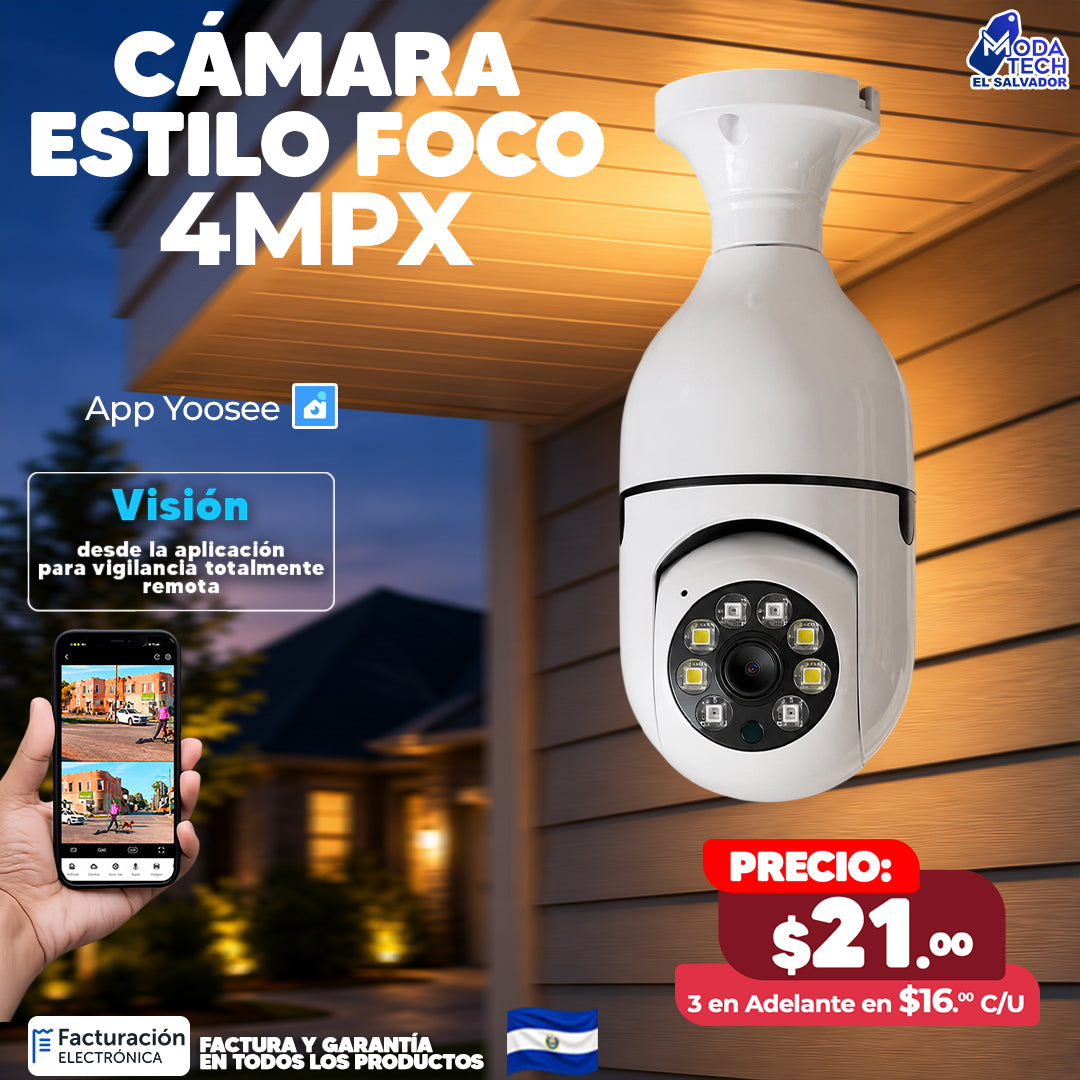 🔥Cámaras Wifi estilo foco 🔥
