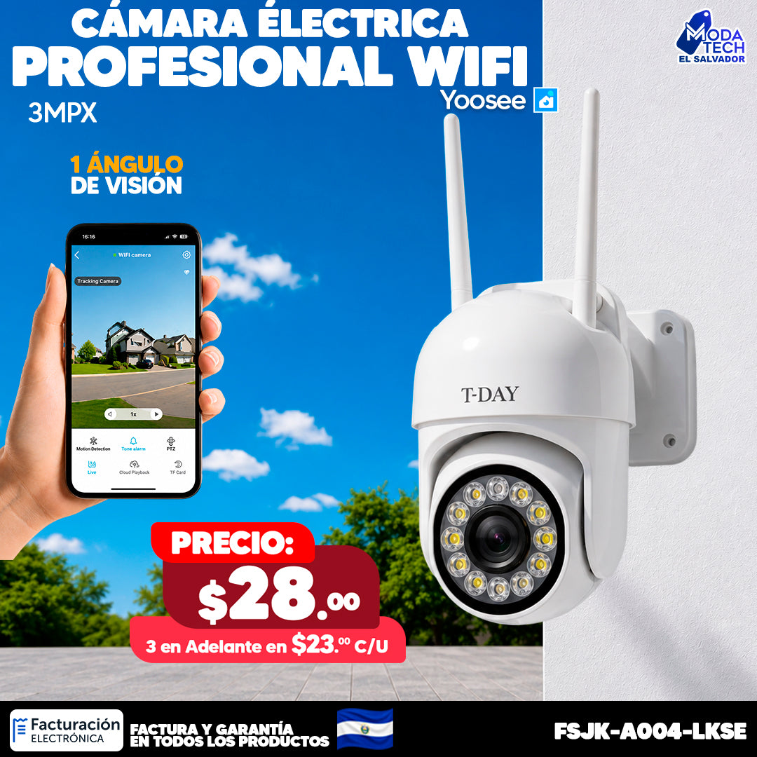 Cámara de vigilancia wifi para exteriores