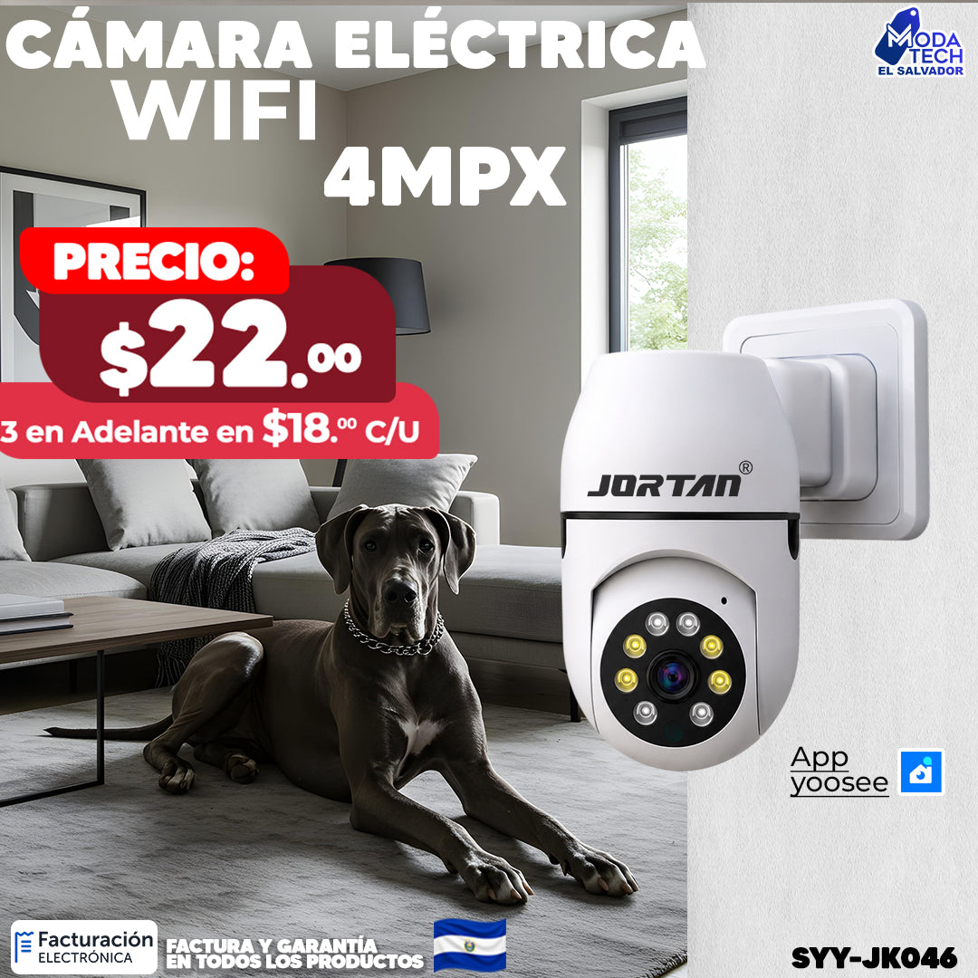 Cámara Eléctrica WiFi 4 MPX 📹
