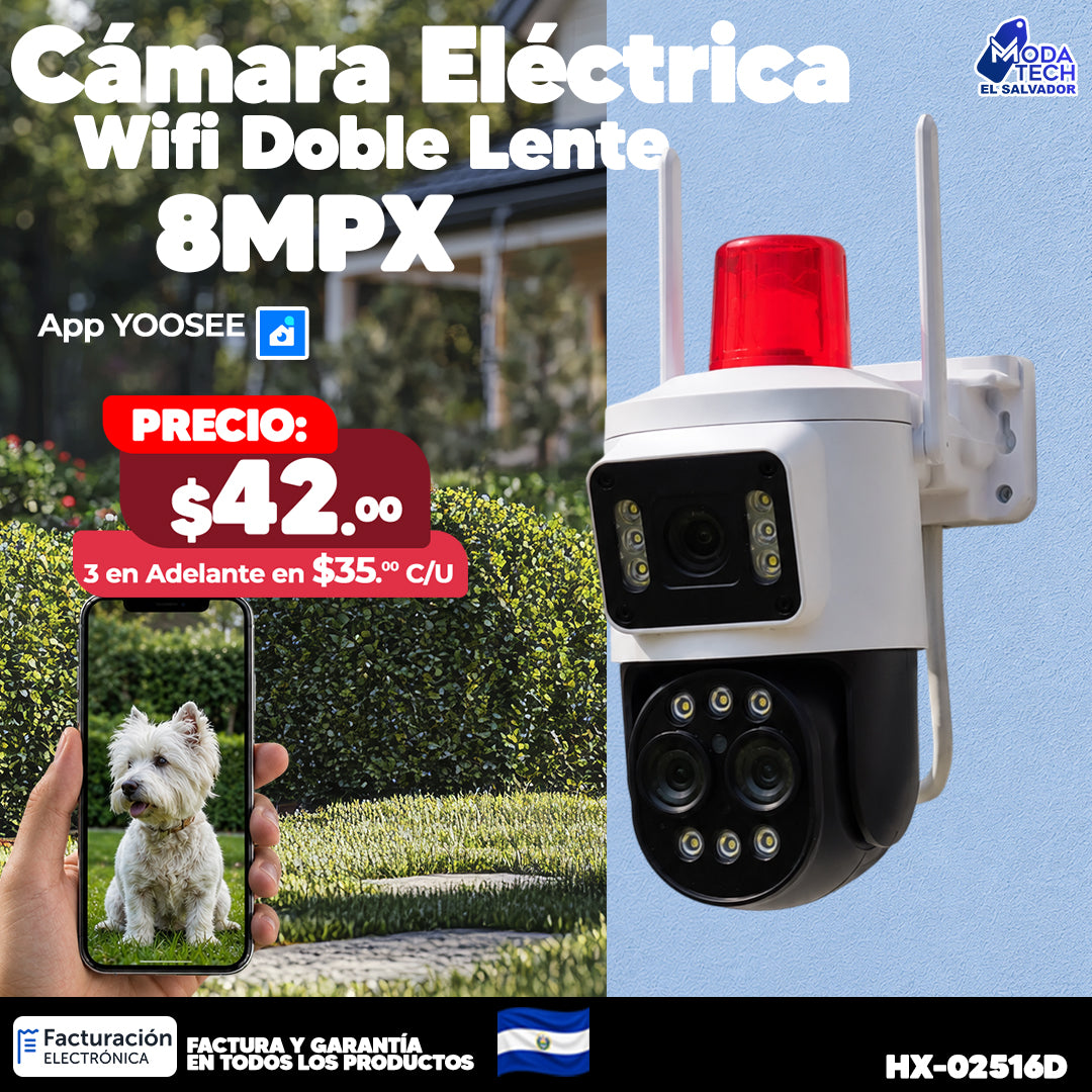 Cámara Wifi Doble Lente 💡🚨
