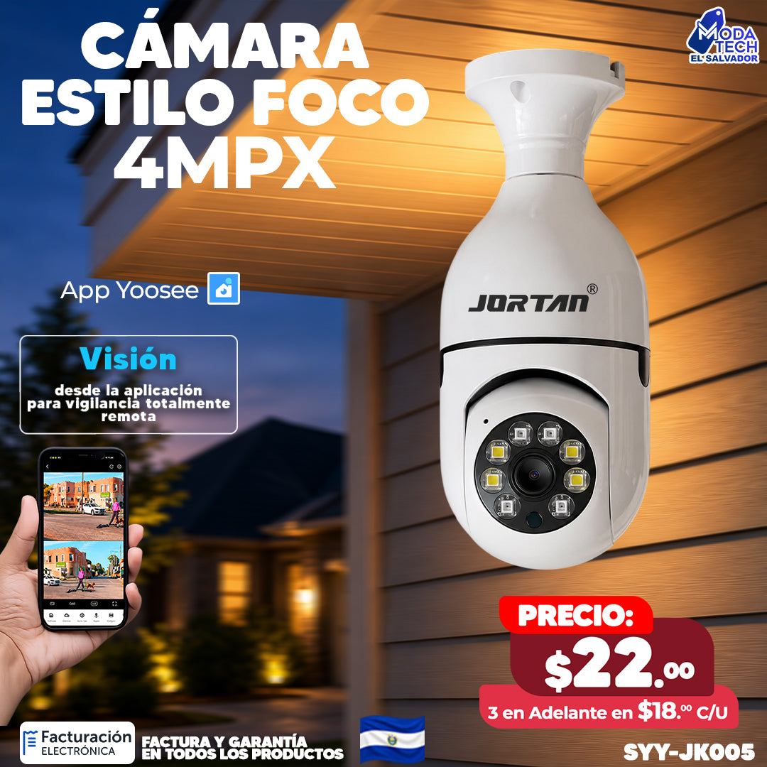 Cámara Wifi Foco de 4MPX 🏠📷