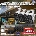Kit de Cámaras XVR de 8 Cámaras ✨🔦