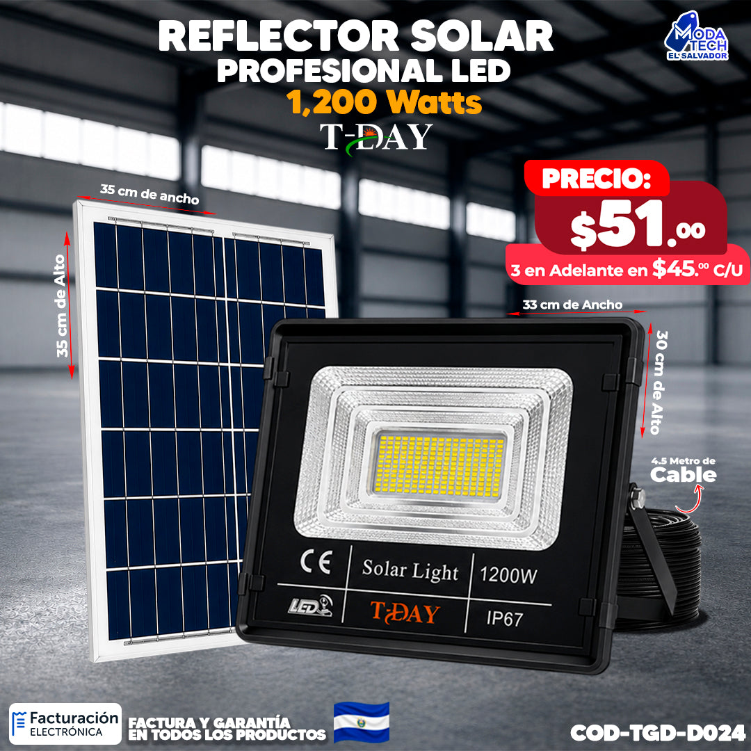 Reflector Profesional LED 1,200 watts 🌙