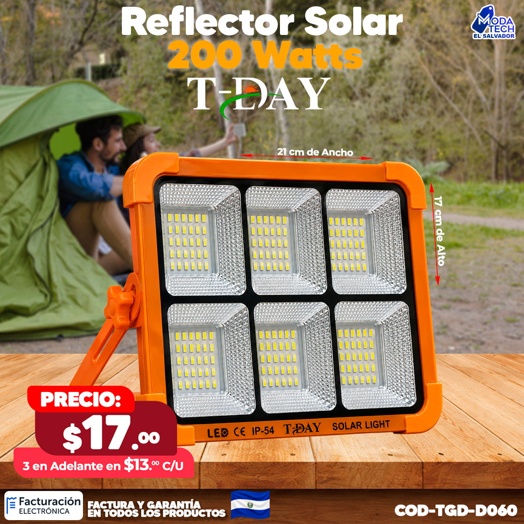 Reflector Solar - 200 watts 💡