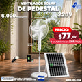 Ventilador Solar de Pedestal de 6,000 mAh 🌤️