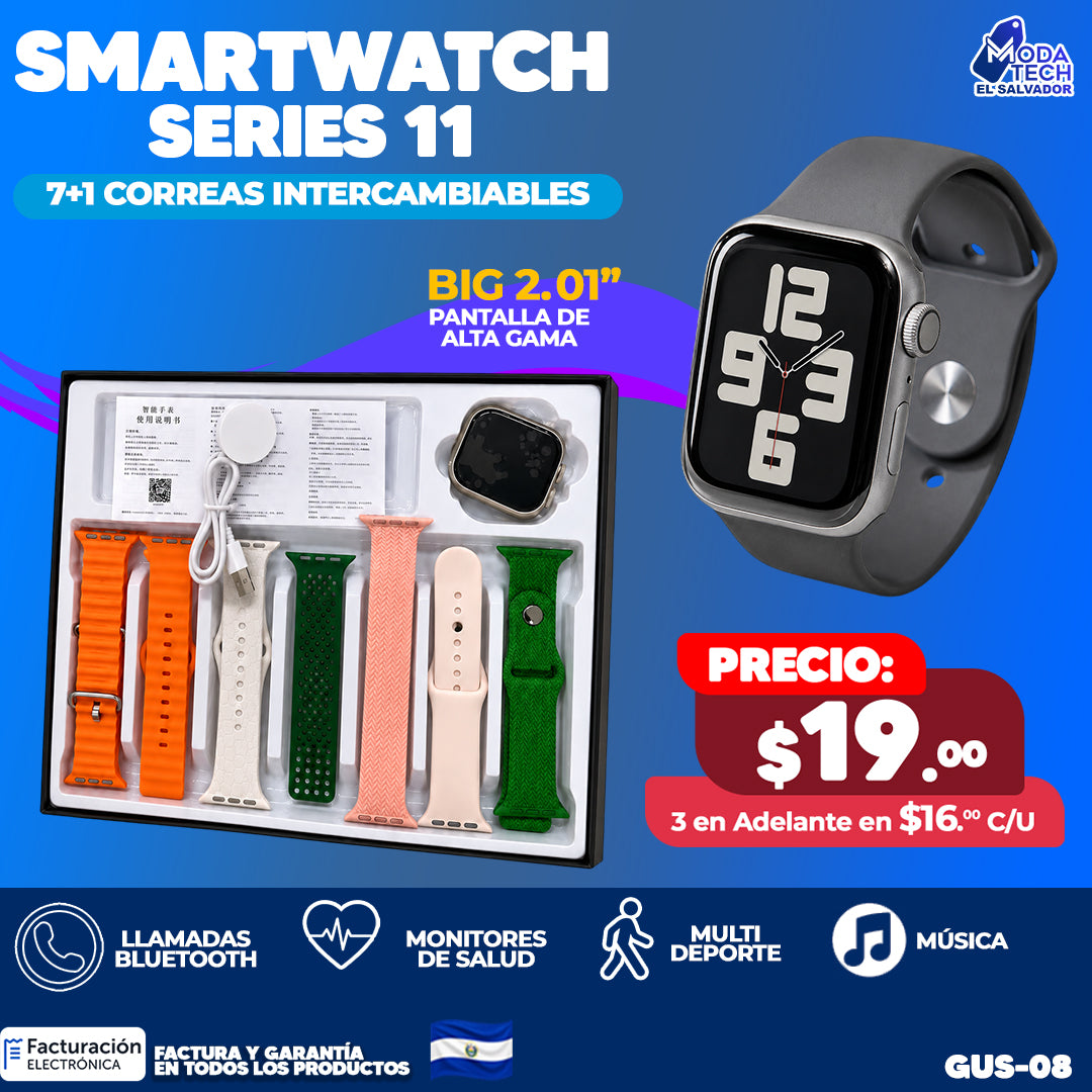 Smartwatch Series 11- 7 en 1 😏
