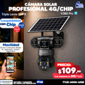 📹☀️ Cámara Solar Triple Visión 4G – 12MPX