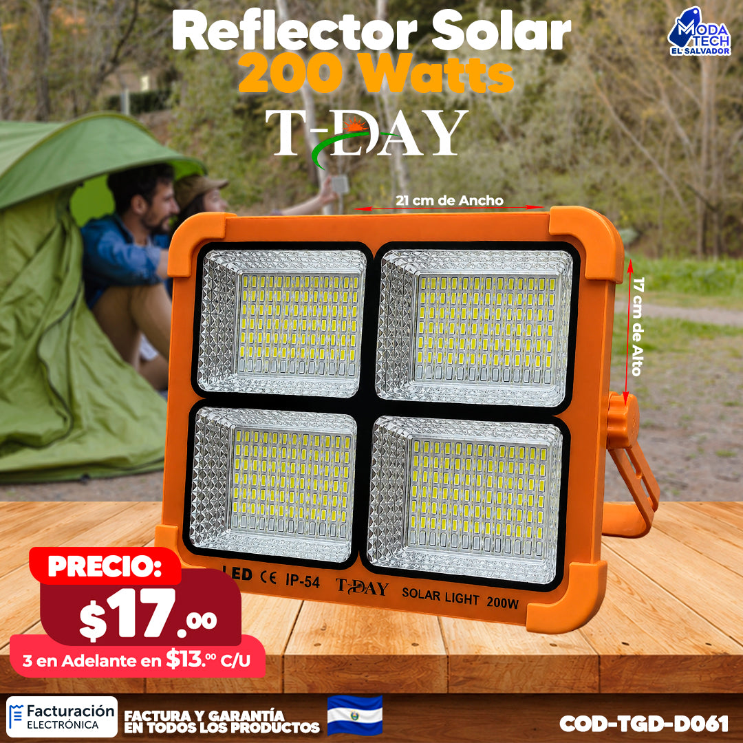 Reflector Solar 200 watts ⛅