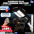 Cámara con Alumbrado Solar 4G 📸💡