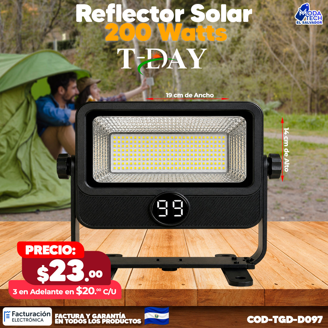 Reflector Solar - 200 watts 💡