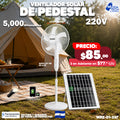 Ventilador Solar de Pedestal de 5,000 mAh 🌤️