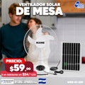 Ventilador Solar de Mesa Portatil  ☀️