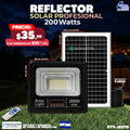 Reflector Solar Profesional de 200 Watts Jortan ⚡🌞