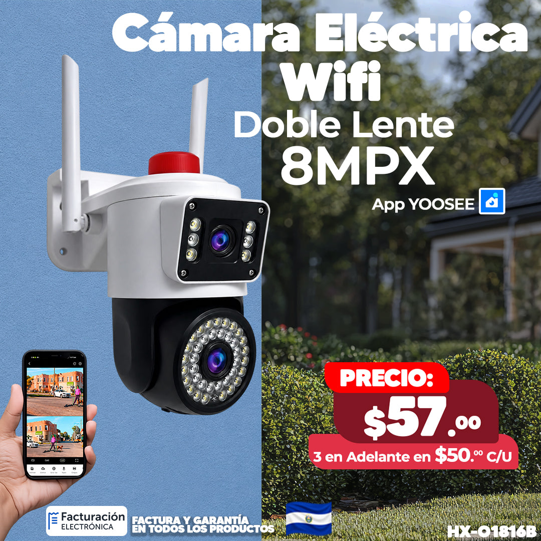 📷 Cámara Wifi Doble Lente 8 MPX 📷