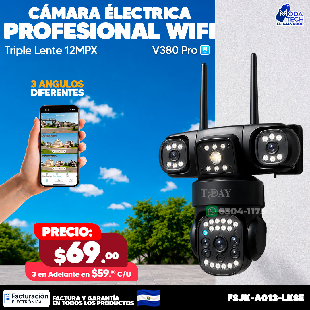 Cámara Triple Lente de 12 MPX 🔥