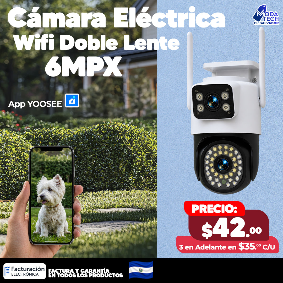 📷 Cámara Wifi Doble Lente 6MPX 📷
