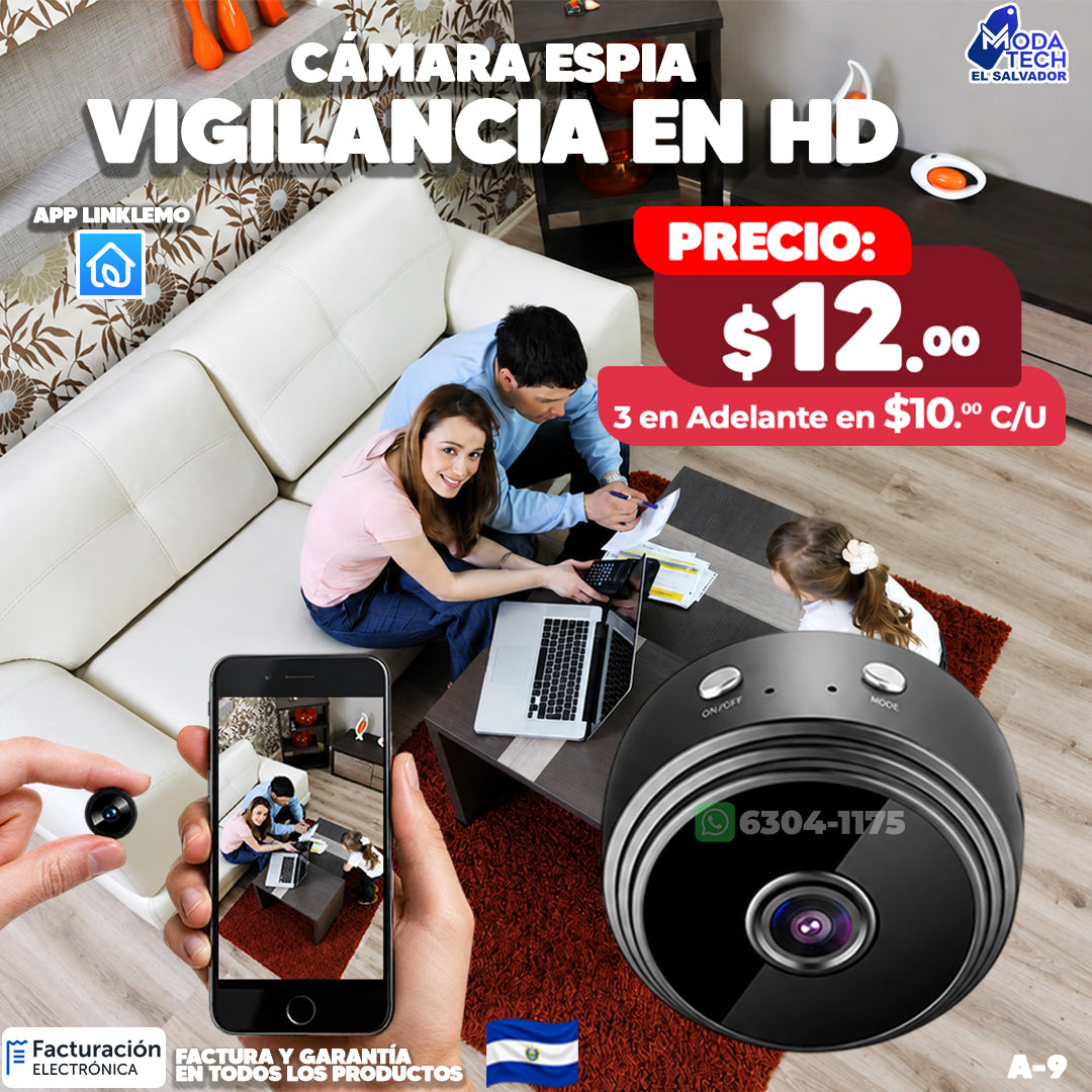 Cámara Espía WiFi HD Mini A-8