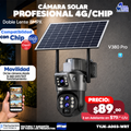Cámara Solar Doble Lente 4G de 8 megapixeles 🌞🔋